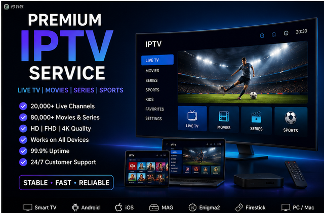 Premium Streaming Service – HD & 4K Channels