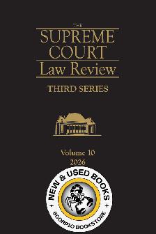 Supreme Court Law Review 3rd Series Volume 10 9780433539926