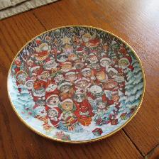 DECORATIVE SANTA CLAWS PLATE