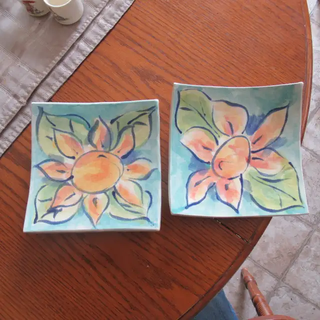 HAND CRAFTED SANDWICH PLATES