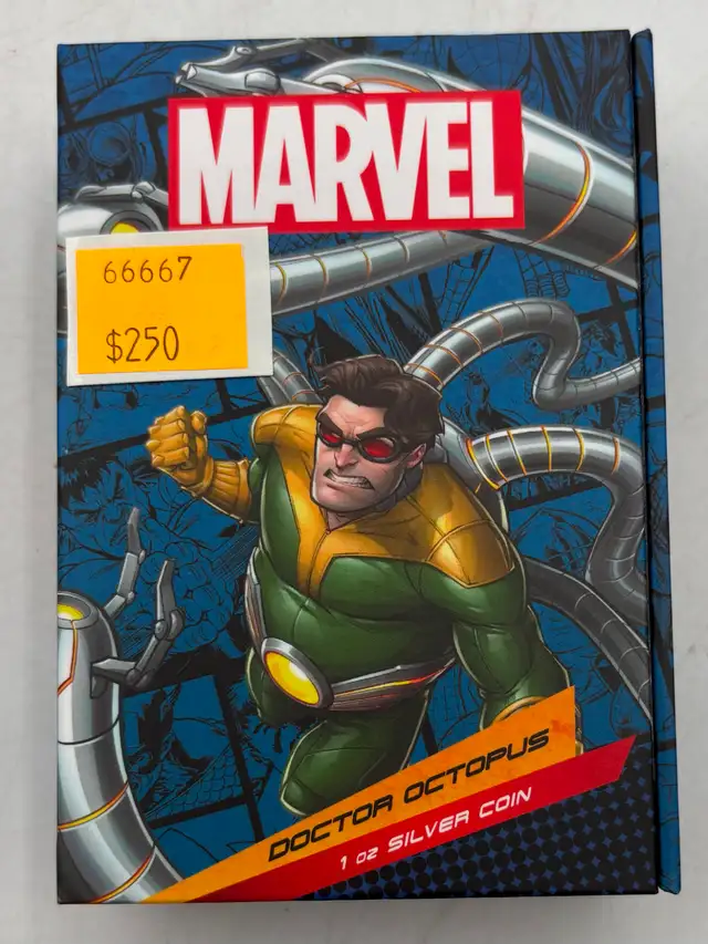 Marvel 1oz .999 Fine Silver Doctor Octopus Coin