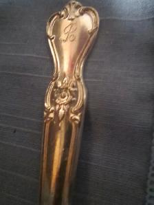 #36-121A   SIGNATURE silverware set for 8, Monogramed 'B'