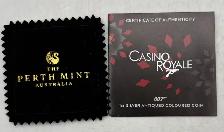 Casino Royal 007 1oz .999 Fine Silver Coloured Coin - Photo 4