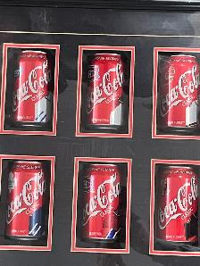 Framed Coca-Cola Classic Commemorative Cans - Photo 2
