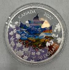 2022 3oz .999 Fine Silver Canadian Collage Coin - Photo 2