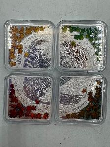 2019 .999 Fine Silver 'The Elements' 4-Coin Set - Photo 2