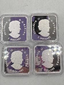 2019 .999 Fine Silver 'The Elements' 4-Coin Set - Photo 3
