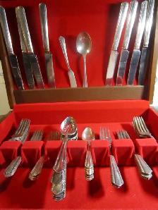 #67-79C   MALIBU silverware set for 8 - Photo 2