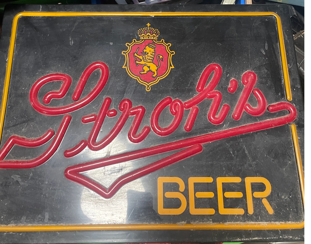 Stroh's Beer Neon Sign