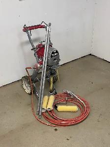e Airless Power roller system. Includes sprayer, 100 ft of hose,