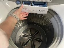 Laveuse sécheuse top load grande cuve sans agitateur Samsung - Photo 3