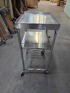 Stainless Steel 2 Tier Rolling Trolley - Photo 2
