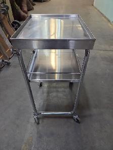 Stainless Steel 2 Tier Rolling Trolley - Photo 4