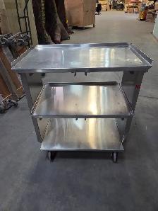 Stainless Steel 3 Tier Rolling Trolley