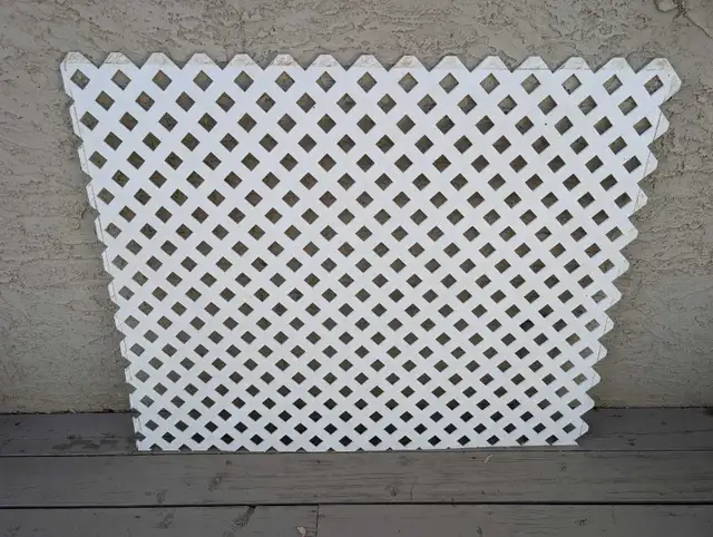 White Lattice Panels