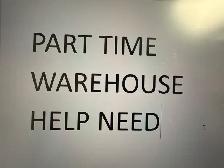 Part time warehouse job!!