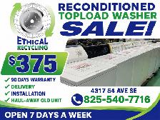 BIG SALE ON TOPLOAD WASHER $375 ONLY FREE DELIVERY