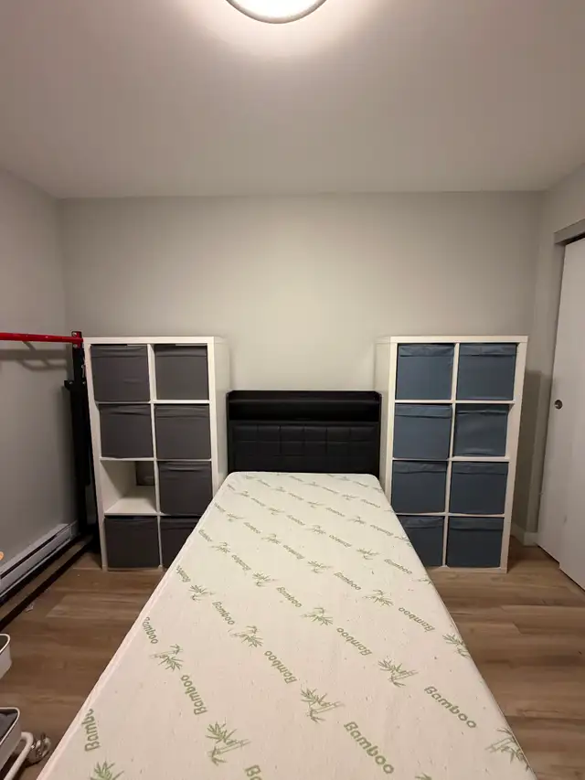 Twin Bed Frame With 2 Storage Drawers & Light