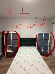 Twin Bed Frame With 2 Storage Drawers & Light - Photo 2