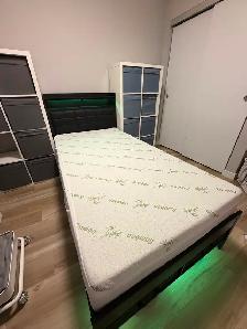 Twin Bed Frame With 2 Storage Drawers & Light - Photo 3