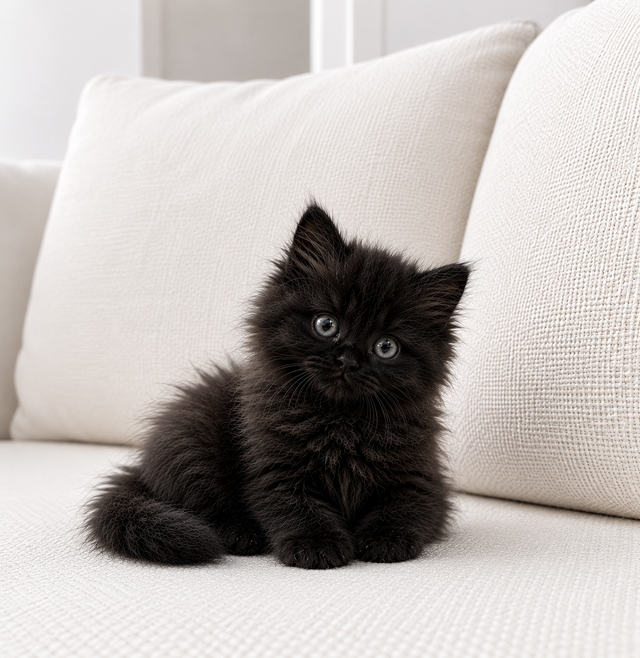 Chaton Siberien hypoallergene