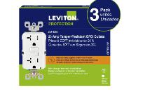 Leviton Decora 20 Amp Tamper-Resistant Slim GFCI Receptacle - Photo 2