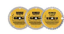 DEWALT DW3106P5B3C 10-in 32T & 2 x 60T Carbide Tipped Circular