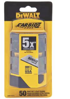 DEWALT Carbide Utility Blade (50-Pack)