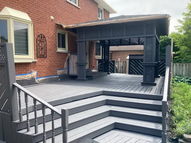 fence deck stain and painting