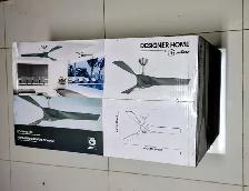 Eurofase 52-inch 6-Speed Ceiling Fan in Grey with Remote Control