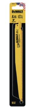 DEWALT Wood Cutting Reciprocating Saw Blades (DW4803)