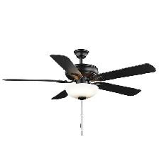 New! Hampton Bay Rothley II 52' Matte Black Ceiling Fan