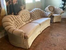 Antique living room furniture,  electric fireplace - Photo 2
