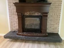 Antique living room furniture,  electric fireplace - Photo 4