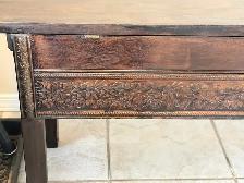 Beautiful antique/vintage solid oak storage bench - Photo 4