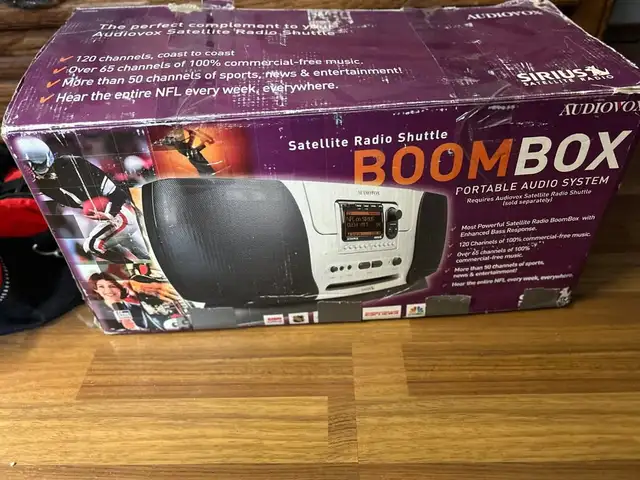 NEW-SIRIUS Audiovox SIR-PNP3 Satellite Receiver PLUS BB3 Boom Bo