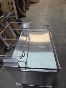 Stainless Steel Rolling Bassinet Cabinet With Drawer - Photo 6