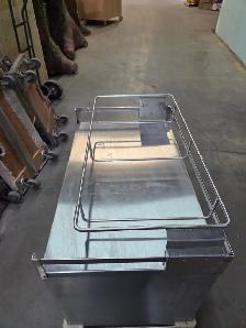Stainless Steel Rolling Bassinet Cabinet With Drawer - Photo 7
