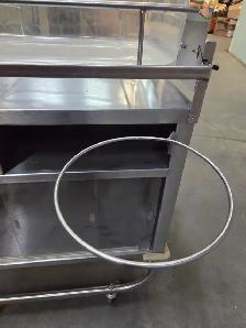 Stainless Steel Rolling Bassinet Cabinet With Drawer - Photo 10