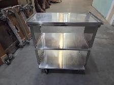 Stainless Steel 3 Tier Rolling Trolley - Photo 3