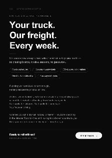 Owner Operators Wanted — Consistent Freight
