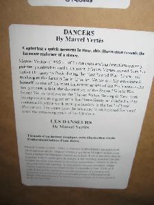 Framed print entitled 'Dancers' by artist Marcel Vertès - Photo 4