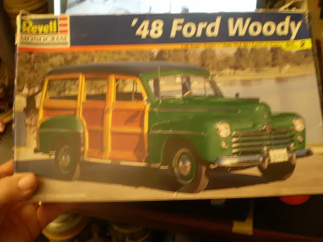 REVELL MONOGRAM '48 FORD WOODY MODEL KIT- COMP-LETE- $25