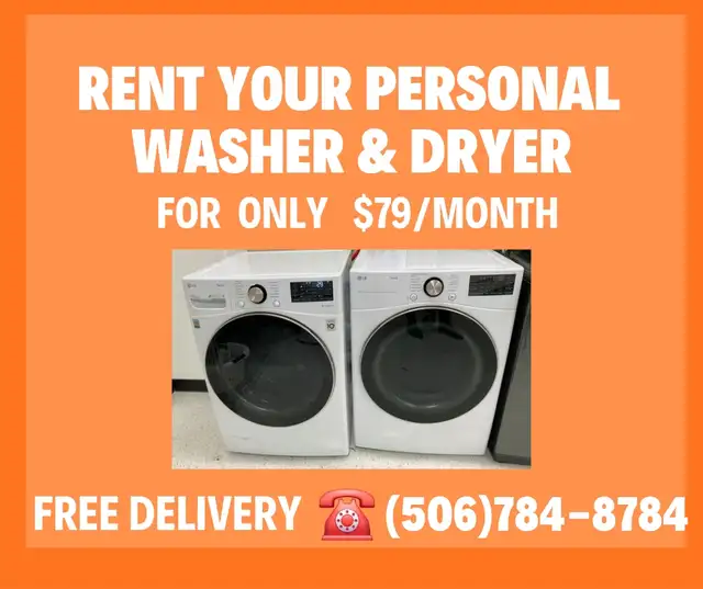 Rent a washer dryer set - Available in Fredericton- SJ- Moncton