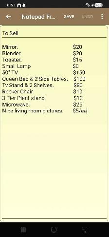 Moving Sale