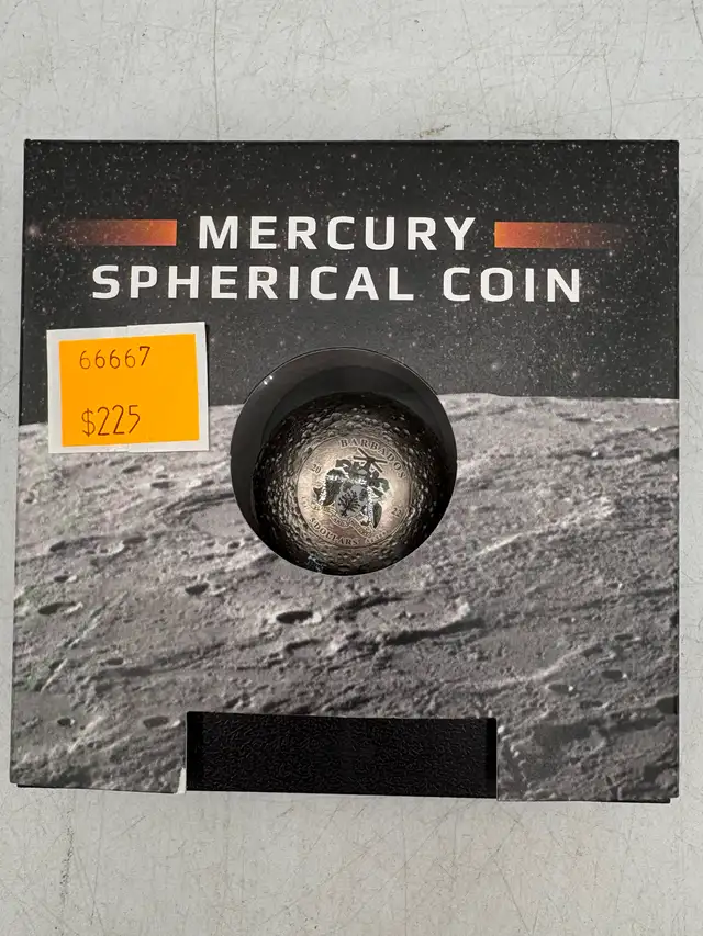 2022 1oz .999 Fine Silver Spherical Coin - Travel to Mercury