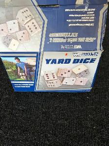 Yard dice for camping Yahtzee