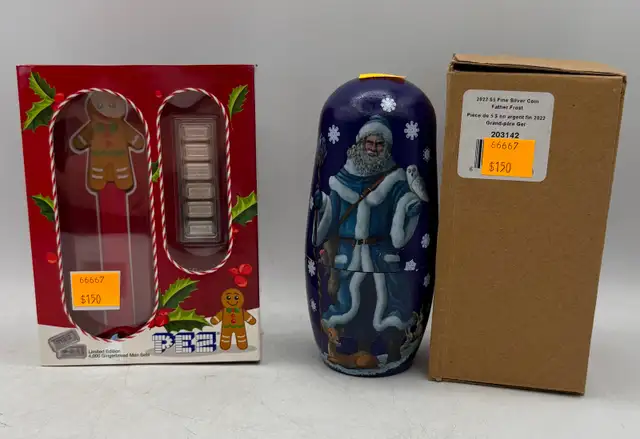 Christmas Themed .999 Fine Silver - Father Christmas, Pez Wafers