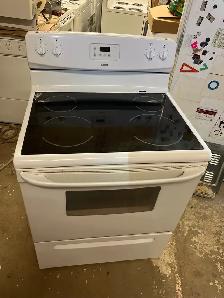 kenmore white  flat top stove