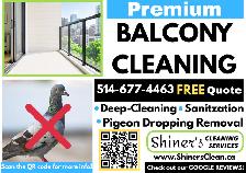 Premium BALCONY DEEP-CLEANING & SANITIZATION Services Montreal